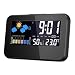 Produktbild Thermometer-Hygrometer, GLISTENY Wetterstation mit Digitaler Temperatur-Monitor Lehre , Digital Uhr und Wecker, Sprachsteuerung, Hintergrundbeleuchtung, LCD-Bildschirm, Innen Temperatur und Humidity Monitor