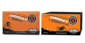 Formula X Gel Based High-Speed Puncture Sealant Combo of Motorcycle Pro for 2 Tyres Bike & Bicycle Tyre - Pack for 2