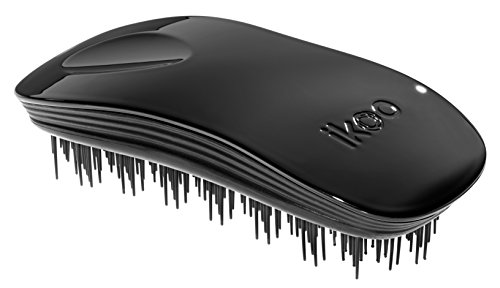 ikoo home - black - Haarbürste für lange Haare