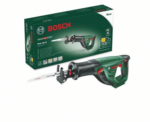 Bosch DIY Akku-Säbelsäge PSA 18 LI, ohne Akku, 1 Sägeblatt S3456 XF, Karton (18 V, 2,5 Ah, 100 mm Schnitttiefe in Holz, 20 mm Schnitttiefe in Stahl) - 2