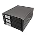 Produktbild Syba 3-bay Tablett weniger 3,5 SATA/SAS Festplatte interne Gehäuse mit unabhängigen Power Control Switch und LED-Anzeige, Schwarz