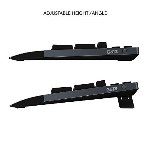 Logitech G613 - Teclado mec  nico inal  mbrico para Gaming  tecnolog  a Lightspeed  - Dise  o alem  n