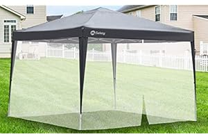 Sekey Moskitonetz für Pavillon 3x3 m mit Reißverschluss und Klettbänder, Insektenschutz Mückennetz, Weiß