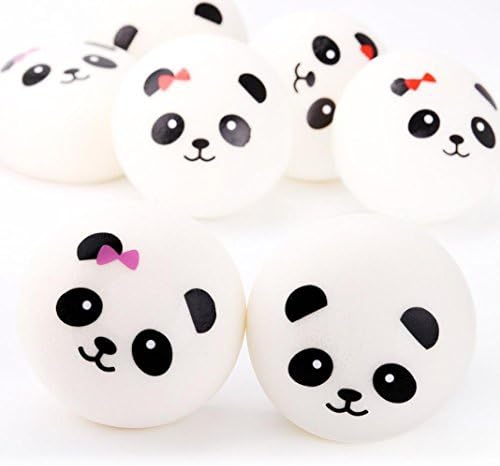 4PCS simulation bread decompression toys 7CM (7cm*7cm*3cm, White)