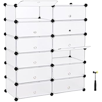 MultiWare 24 x Schuhaufbewahrung Schuhbox Schuhkasten Stapelbox