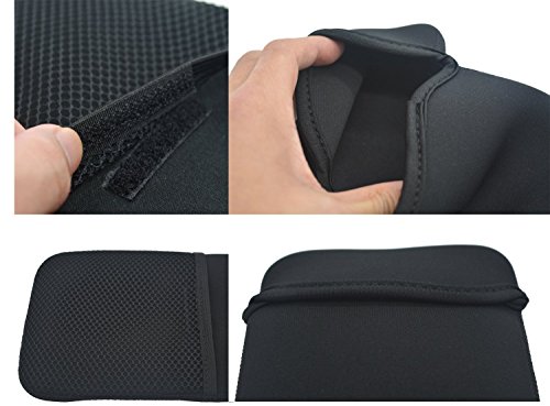 Case Wonder Schwarz Farbe Soft New Neopren Tragetasche Portable Schutz Ärmel Abdeckung Tasche Tasche für Logitech Wireless Touch Keyboard K400 Plus QWERTY UK Layout (K400 Plus) - 4