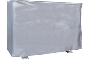 GYCAQAC Couvercle de Climatiseur Extérieur, Housse Pour Climatiseur Extérieur Housse Pompe a Chaleur Hiver Anti Poussière Anti Neige Imperméable Résistant Au Soleil, 84X57X32cm
