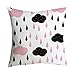 Produktbild ABsoar Kissenhülle Dekokissen Fall Throw Pillow Covers Bettwäsche Für Sofakissen Rosa Kleines Frisches Drucken Quadratischer Kissenbezug Hauptdekoration Autosofa 45X45cm