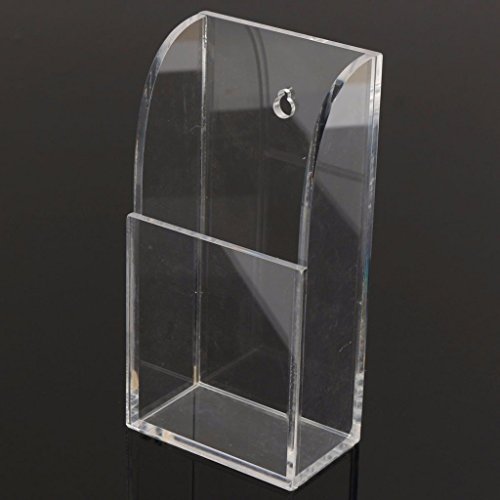 Oriskey Klar Acryl Fernbedienungshalter Fernbedienung Wandhalterung Halter Kasten Behälter Aufbewahrungs Box für TV Klimaanlage Fernbedienungen, 1 Fächer - 3