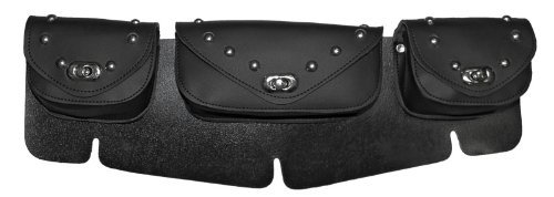 Vance Leather3 Compartment Studded Windshield Bag by Vance Leather