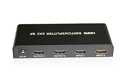 2x2 HDMI Switch Yatek YK-0202, unterstützt 3D, wählen, zu verstärken und das Signal HDMI multiplizieren