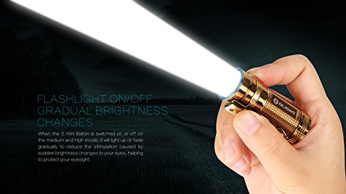 Olight® S mini Baton Taschenlampe Cree XM-L2 LED max. 550 Lumen mit 16340 CR123A 1600mAh Batterie – Globale Limited Sonderedition - 6