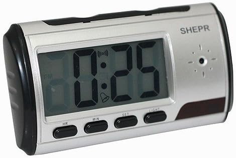 Portable Alarm Clock Spy Camera DVR with Motion Detection with 4GB MicroSD Card