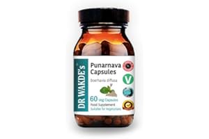 DR WAKDE'S Punarnava Capsules (Boerhavia diffusa) - 60 Veg Caps | Kidney & Urinary Tract Health Support* | Vegan, Plant-Based, All Natural