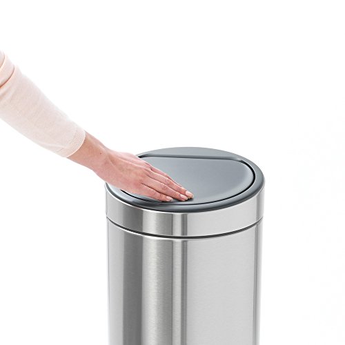 Brabantia 115462 Touch Bin New mit herausnehmbaren Kunststoffeinsatz, 30 L, Edelstahl, matt steel fingerprint proof, 32.8 x 32.8 cm - 8