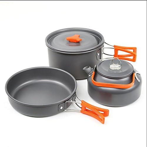 Rollsnownow Outdoor camping barbecue cooker pots seafood fishing shabu-shabu large-caliber single-pot multi-person team hot pot wear-resistant large capacity health and safety