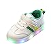 Produktbild Streifen LED-Leuchten Schuhe Kleinkind Kinder,Absolute Baby Mädchen Jungen Sportschuhe Mode Einzelne Schuhe 2018 Sommer Neue Sneakers Lässig Turnschuhe für 1-6 Jahr (1-1.5 Jahr, Grün)