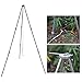 Produktbild GYH-CHU Outdoor Mini Camping Picknick BBQ Kochen Stativ Lagerfeuer Lagerfeuer Dutch Oven Pot Pan Halter Schwarz