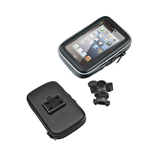 CUSTODIA SUPPORTO COVER PORTA SMARTPHONE GPS PER MOTO SCOOTER ATV BICICLETTE CON ATTACCO TUBOLARE AL MANUBRIO SKYTEAMÂ  FINO A 5 POLLICI