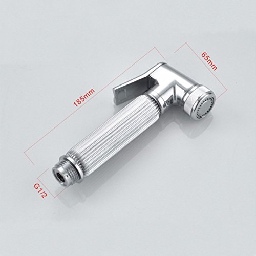 KING DO WAY Multifunktion Chrome Hoher Druck Wasserspar Duschbrause,Handbrause&Shower Head,WC Spruhpistolenduse Wandhalterung Wasserspar-Duschkopf,Bidetdusche - 3