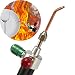 Produktbild Man9Han1Qxi Mini-Sauerstoff-Acetylen-Schweißbrenner + 5 Spitzen für Platin-Edelstahlmetall 1 x Griff mit Zwei Rohren