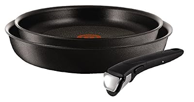 Tefal L6509205 Ingenio Expertise Poêle 3 Pièces Aluminium Noir 24/28 cm