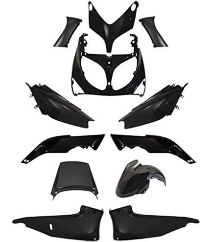 Maniglia Sportello T-Max Nero Carena Plastica Maniglia Sportello Destra Per Yamaha T-Max 500 2008-2011 - ONE By Camamoto Nero Lucido Ricambio Originale 4B52839K0000 - 11