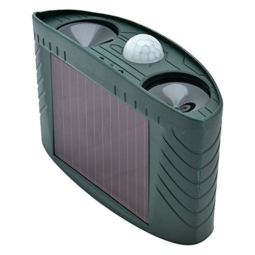 Cozyswan Solar Tiervertreiber Wasserdichte Ultraschall Abwehr Hundeschreck Katzenschreck Marderschreck - 3