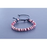 Surferarmband MADEBYNAMI - Freundschaftsarmband, Beach Bracelet, Surfer, Armband weinrot