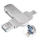Produktbild GXWLWXUP OTG USB-Flash-Laufwerk Memory Stick U-Laufwerk USB-Stick Typ C Kompatibel für Android/iOS iPhone iPad MAC USB 3.0 Externer Speicher (Size : 265GB)