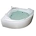 Produktbild TroniTechnik Whirlpool Badewanne ANDROS 160cm x 160cm inkl. Heizung, Hydromassage, Bachlauf und Farblichtherapie