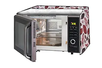 Stylista Microwave Oven Cover for Borosil Prima 30 Liter 1500 Watt Convection Oven Toaster Griller (OTG) Ditzy Pattern offwhite Base