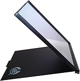 Shaving Mirror Black Folding Mirror With Cover Approx 14 cm x 11 cm