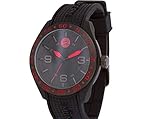 FC Bayern München Herrenuhr schwarz/rot