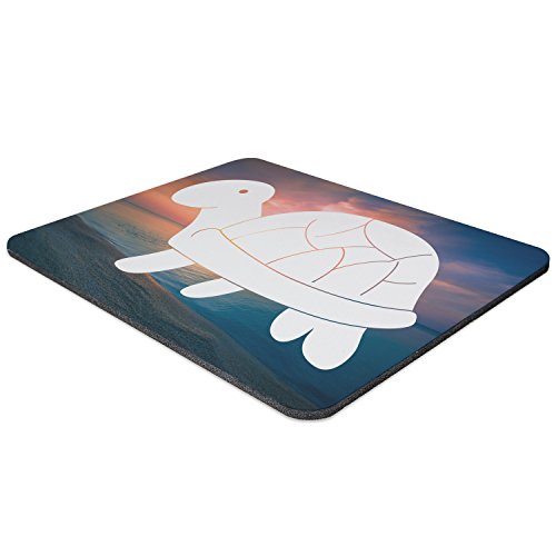 Mr. & Mrs. Panda Mauspad Druck Schildkröte Seitlich – 100% handmade & handbedruckt – Schildkröte, Panzer, Turtle Mouse Pad, Mousepad, Computer, PC, Männer, Mauspad, Maus, Geschenk, Druck, Schenken, Motiv, Arbeitszimmer, Arbeit, Büro Schildkröte, Panzer, Turtle - 2