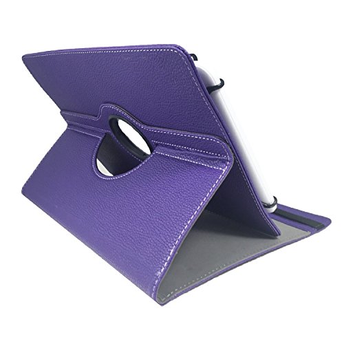 Xoro TelePAD 10A3 4G 10.1 Zoll Drehbare Tablet Schutztasche mit Standfunktion + Touch Pen – lila 10.1 Zoll 360 - 2
