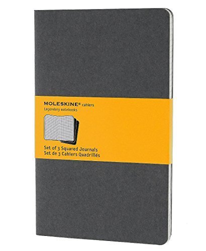 Moleskine Soft Grey Squared Cahier Large Journal (3 Set) by MOLESKINE S.r.l. (2012-07-27)