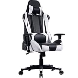 PRISP Fauteuil Gamer à Dossier Inclinable; Chaise de Bureau Gaming Siège Sport Racing