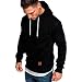 Produktbild LANSKIRT Herren Shirt Unisex Pullover Street Windbreaker Sweatshirt Weihnachten Langarm Top Herbst Fun Hoodie Männer Hoodie Jcopinn Unterhemd Noos Hoodie Cartoon Sweatshirt (XXL, Schwarz)