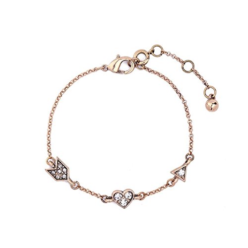 Preisvergleich Produktbild Einfach Herz Diamant Legierung Damen Armband