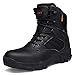 Produktbild NDHSH Herren Militärstiefel Wildleder Schuhe Taktikstiefel High-Top-Schuh Desert Walking-Stiefel Wanderschuhe Sicherheitspolizei-Stiefel,Black-43