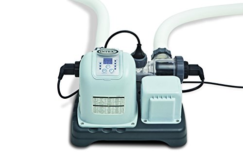 Intex 128670GS Salzwassersystem Krystal Clear ECO 8220G, grau