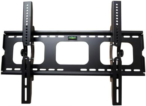 VivomountsLCD LED Plasma Screen Wall Mount Bracket with Spirit Level for 32" to 60" screen sizes and 15 degree up/down tilt and Large Holes for Wall Plates Plugs Aerial Socket