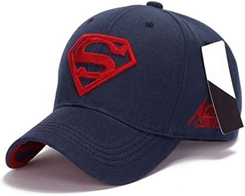 Llxln Fashion Men Women Outdoor Snapback Unisex Adjustable Fit Baseball Cap Superman Hip-Hop Stretch Hatg
