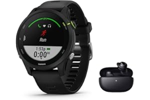 Garmin Forerunner 255 Music - 010-02641-30-46 mm Gehäuse - Multi-GPS Laufuhr/Smartwatch - mit Musikfunktion - schwarz - inkl. Bluetooth Headset