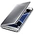 Produktbild Clear View Window Flip Premium Case Cover for Samsung Galaxy S6 Edge (Silver)