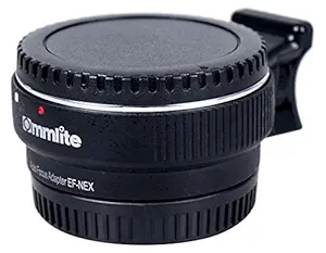 Commlite CM-EF-NEX B Auto Focus Mount Adapter for Canon EF to Sony NEX (Black)