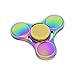 Produktbild Hand Spinner Fidget Toys,Keyye Stress Reduzierstück 3-6 Minuten hohe Geschwindigkeit Drehen Kupfer Finger Tri-Spinner Anti-Angst Relief Spielzeug für Fokus, Töten Zeit, Erwachsene & Kinder ,Regenbogen