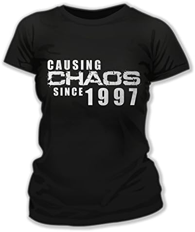 21st Birthday Gift Causing Chaos Since 1997 21st Birthday Gift - Womens &amp; Mens Fit/Unisex T Shirts now available. Many colours