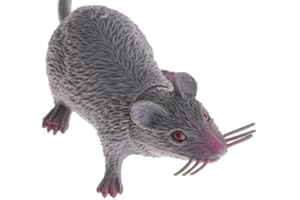 Wpppan Lifelike Fake Mouse Realistic Mice, Spooky Rat, Halloween Prank, Rubber Rat with Long Tail, Creepy April Fool's Day Decorations